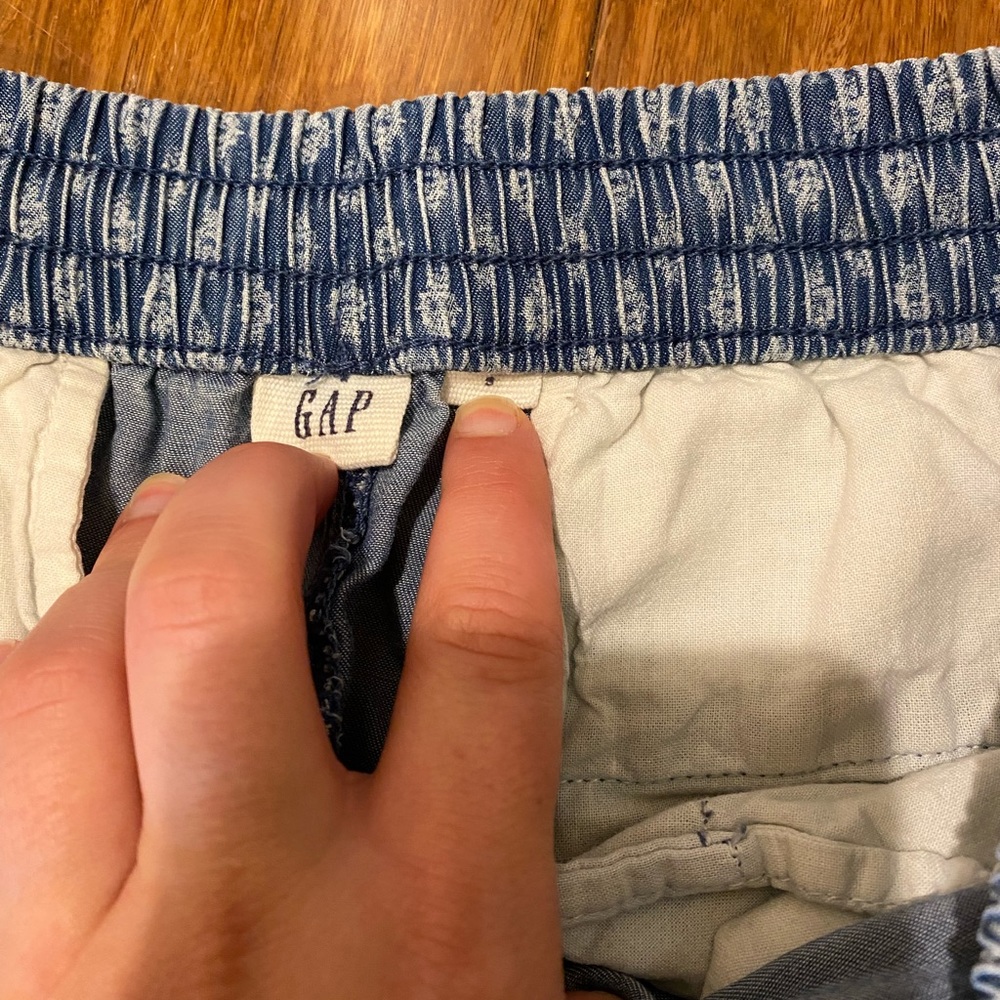 Blue Pattern Jean Joggers - Picture 6 of 6
